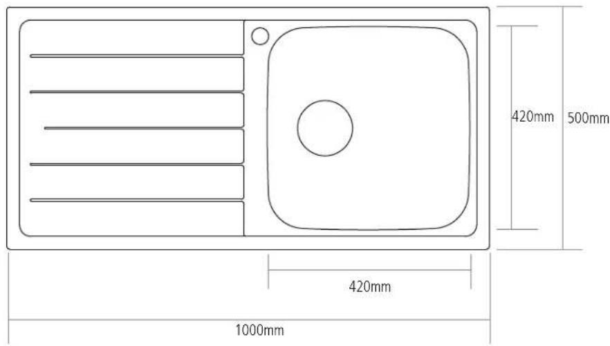 420mm 500mm 420mm 1000mm