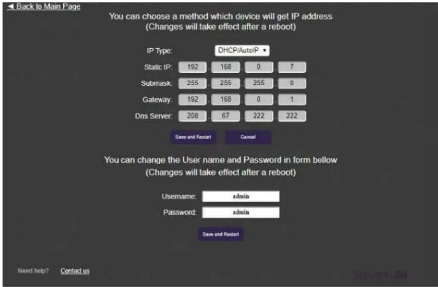 Smart-AVI QWALL-HD - WEB CONFIGURATION - 1