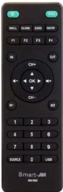 Smart-AVI QWALL-HD - CONTROL USING IR REMOTE CONTROL - 1