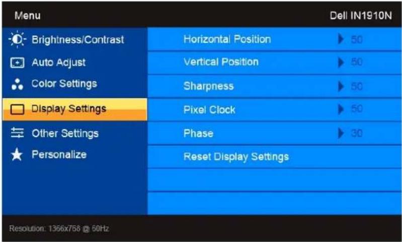 DELL IN1910N - Using the On-Screen Display (OSD) Menu - 4