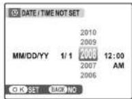 FUJIFILM FinePix A850 - Set the date and time. - 1