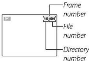 Frame number 100,000 File number Directory number