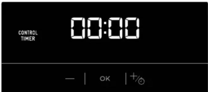 CONTROL TIMER 00:00 - | ok | +/⊙