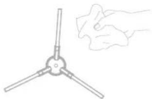 Proscenic Q8 Max - Nettoyez la brosse latérale - 3