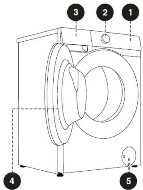 HISENSE WF5I9043BBFS - PREDNJA STRANA - 1