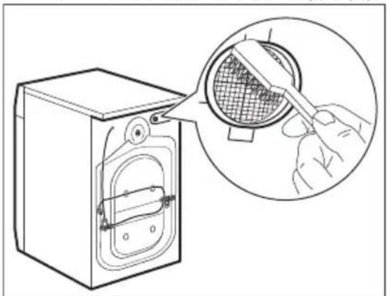ELECTROLUX EWZF541BE - Чишћење доводног црева и филтера вентила - 2