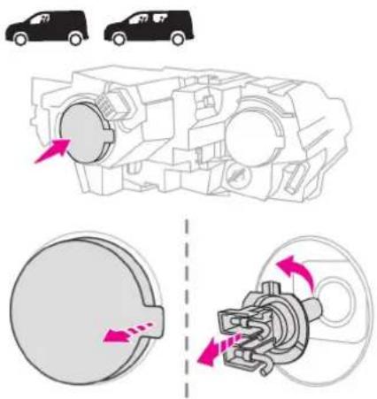 TOYOTA Proace City (2021) - Nakon zamene sijalice - 2