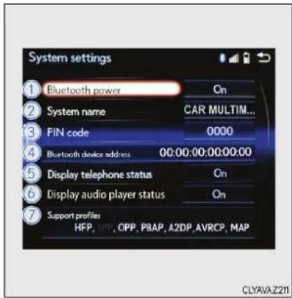LEXUS IS 200t (2015) - Ako skontrolovaťa zmenit’podrobné nastavenie Bluetooth® - 1