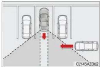 LEXUS IS 200t (2015) - Podmienky, za których funkcia Rear Crossing Traffic Alert nemusí fungovat'správne - 1