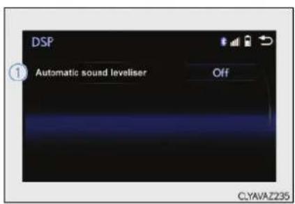 DSP Automatic sound leveliser Off CLYAVA2235