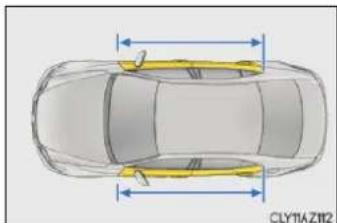 LEXUS IS 200t (2015) - ■Typy kolízií, pri których sa nemusia SRS airbagy nafúknut' (čelné SRS airbagy) - 4
