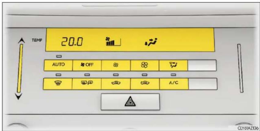 TEMP 20.0 AUTO OFF A/C CLY61AZ136