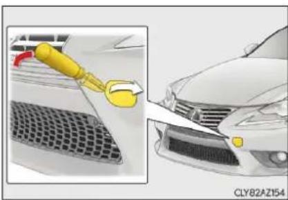 LEXUS IS 200t (2015) - Postup pri núdzovom tahaní - 1