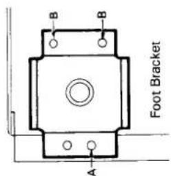 Creda 47304 - Small foot brackets 824-850mm Large foot brackets 850-900mm - 1