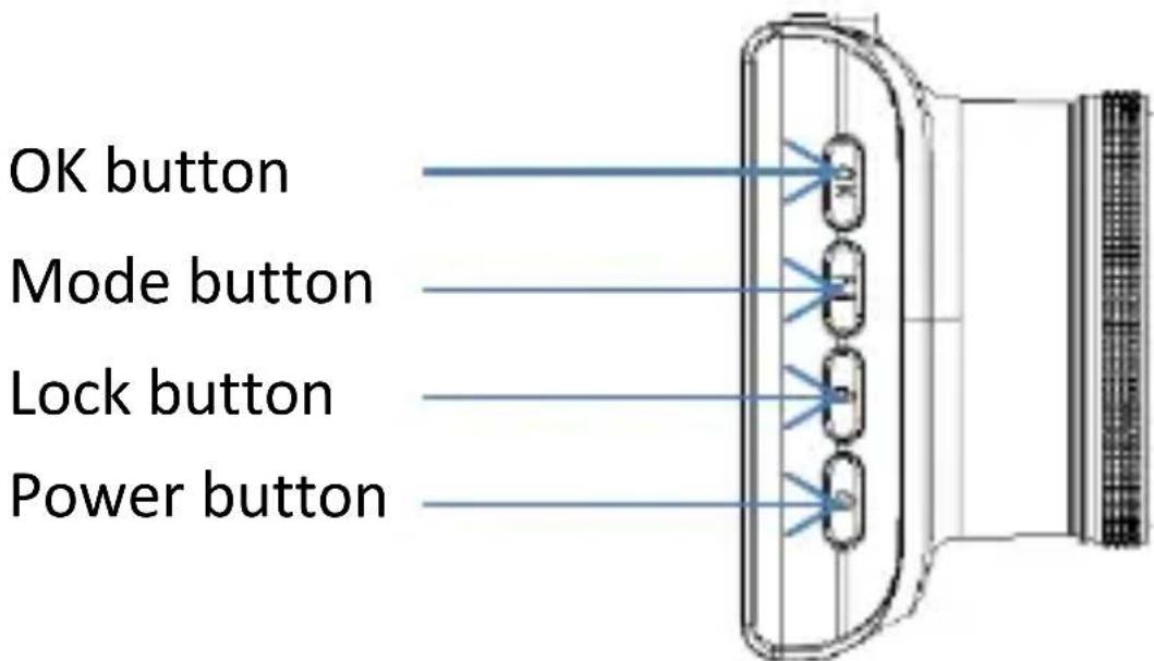 OK button Mode button Lock button Power button