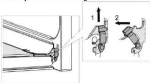 Mora K363BS - A sütő ajtajának eltávolítása és - 1
