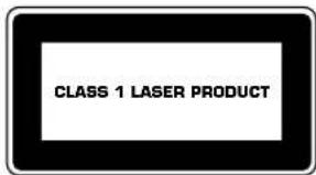 CLASS 1 LASER PRODUCT