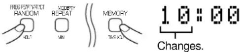 RGB REFLECT RANDOM ACCEPT REPEAT MEMORY TARE DATA 1.0:00 Changes.
