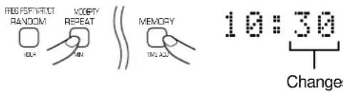 REG SETTACT RANDOM MOORY REPEAT MEMORY TIME ALU 10:30 Changes