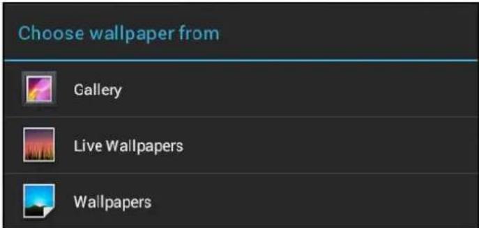 Choose wallpaper from Gallery Live Wallpapers Wallpapers