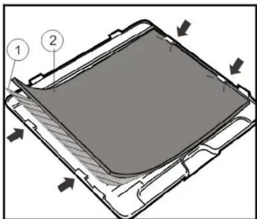WHIRLPOOL Refresh SS107 - Replacing the deodorising charcoal filter - 2