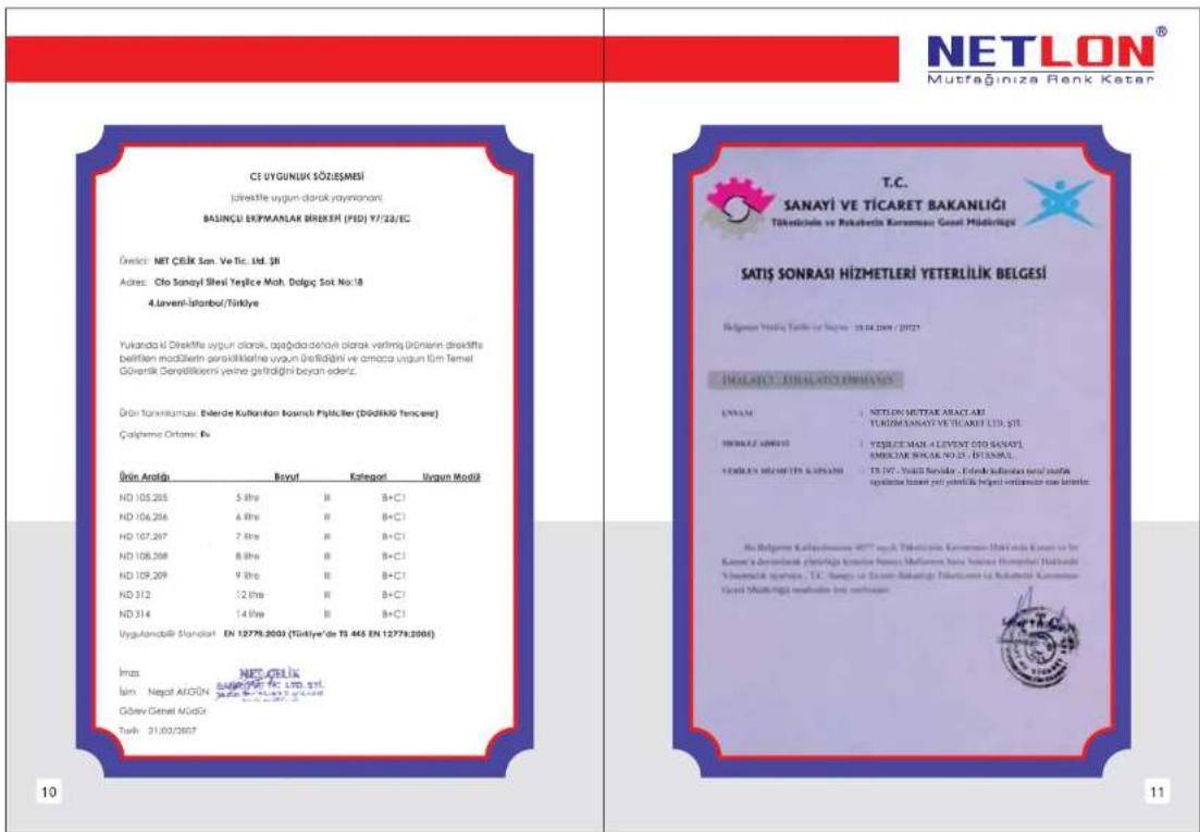 CE UYGUNUK SOZLEMSI İşirksifte uygun olarak yayınlananı BASINÇU EKPMANLAR BRIKELİ (PID) 97/22/EC Ürskici: NET ÇELİK Son. Ve Tic. Ltd. Şİ Aşkres: Cito Sanayıl Sheıl Teşlice Mah. Dalpaç Soit No:18 4.Lavemi-İstanbul/Türkiye Yukanda il Direktiile uygun olarak, aşağıda detekli olarak verimiş İğörlerin direklifts belirlten modälerin persikliklafre uygun üsüfildiğini ve amaza uygun tim Temel Görvenik Deratilisiemi yerine gefiradığını beyan ederiz. Öün forresikansu. Everde Kultarılan Koamch Pajlcifer (Dödlükü fençere) Çalışme Ortami: Ek Ürün Aralda Bovut Kategoril Uygun Modül ND 105.205 5 Jahre B B+C1 ND 106.206 6 Jahre B B+C1 ND 107.207 7 Jahre B B+C1 ND 108.208 8 Jahre B B+C1 ND 109.209 9 Jahre B B+C1 ND 312 12 Jahre B B+C1 ND 314 14 Jahre B B+C1 Uygulansbili Standsiat EN 12779.2003 (Türkiye'de TS 443 EN 12779.2003) İmaz İşim: Nepal AKGÜN SAPURTE FC LTD Şİ Görav Çenel Modül Sarh: 31.03.2007 T.C. SANAYI VE TİCARET BAKANLIĞI Tâketinde ve Rekeberin Karumansu Gezil Mădiriligi SATIŞ SONRASI HİZMETLERİ YETERLİLIK BELGESİ Belgsum Yeriş Tarike ve keçey: 18.04.2009 / 2022 HOLSIŞ - TİBALATO ERİMANŞ ENALM: NET LON MUTTAK ASACI ARI TURİDM SANAYI VE TİCARET LTĐ. ŞİE NİBELEZ ADAMTS: YEŞICE MAH - LEVENT ODO SANAYI EMIKUAR SRAKLAK NO:23 - DİTİMUL NÖREJEN MİRKETİŞ KAPANXI: TS 197 - Yerişli Sorvılar, Übirdeki kehlerası tanımlerää apılcıllata lismeli yeti yeteli biligi belgeleri sorvıllantı ise literatı. No Belgsum Kallapınanama 4077 megli Târeticana Karumansu Halinihi Kavan ve bir Kaananı da deryenikem şiriştir hashtag konminer Naranı Malanara Kosovo Hemokrit Halinihi Tümmankil Systinica, TC Sarpa ve Evonir Bakantiği Dikumansu ve Rekeberin Karumansu Gezil Mădiriligi mehlakine ile nevegegen. 11