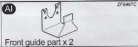 AI ZF9997C Front guide part x 2