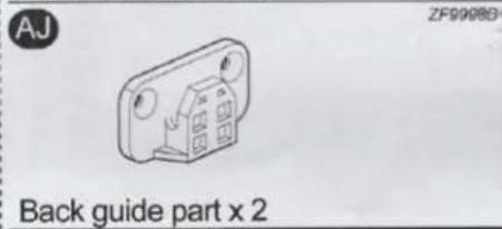 AJ ZF99980 Back guide part x 2