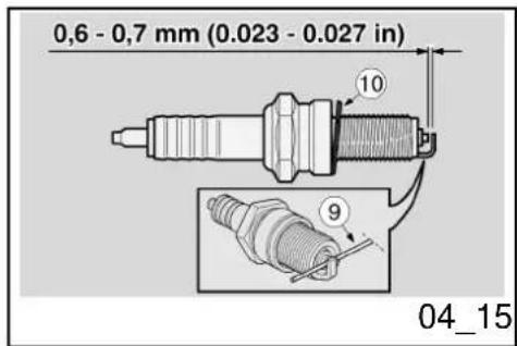 0,6 - 0,7 mm (0.023 - 0.027 in) 10 9 04_15