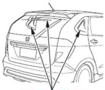Honda Edix (2007) - ●窓ガラスアンテナ - 1