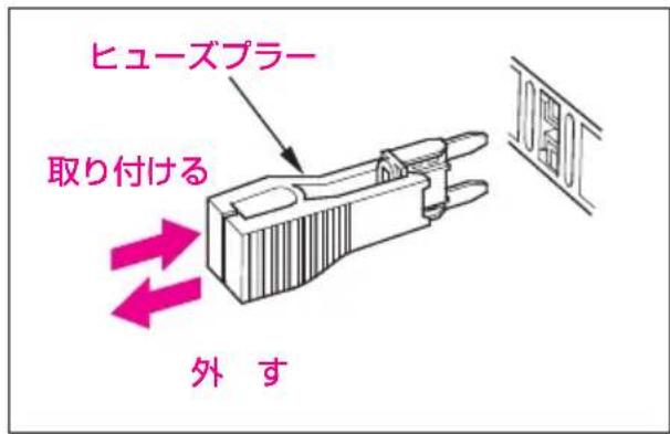 ヒューズプラー 取り付ける 外 す