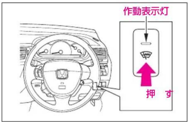 作動表示灯 押 す