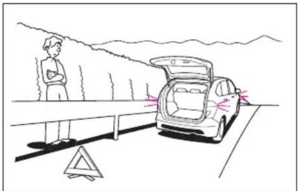 Honda Edix (2007) - 高速道路で故障したとき - 1