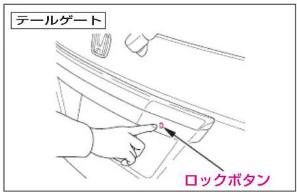 テールゲート ロックボタン
