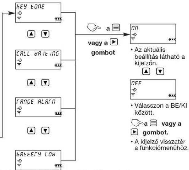 PANASONIC KX-TCD700HGB - A hangjelzések beállítása - 30