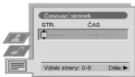 Časovací stránek STR. ČAS Výběr strany: 0-9 Dáté: