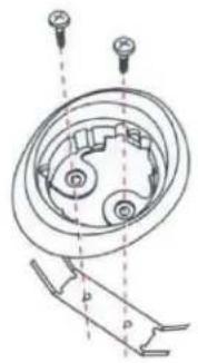 Technical diagram of a mechanical assembly with labeled components and dimension lines