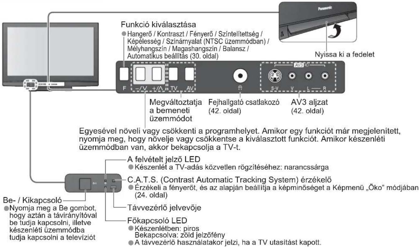 PANASONIC TH-42PZ8EA - Vezérlők azonosítása - 1