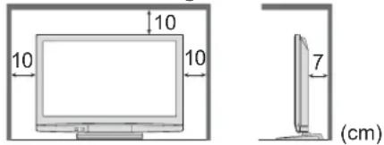 PANASONIC TH-42PZ8EA - ■Hagyjon elegendő helyet a készülékböl kisugárző hőnek - 1