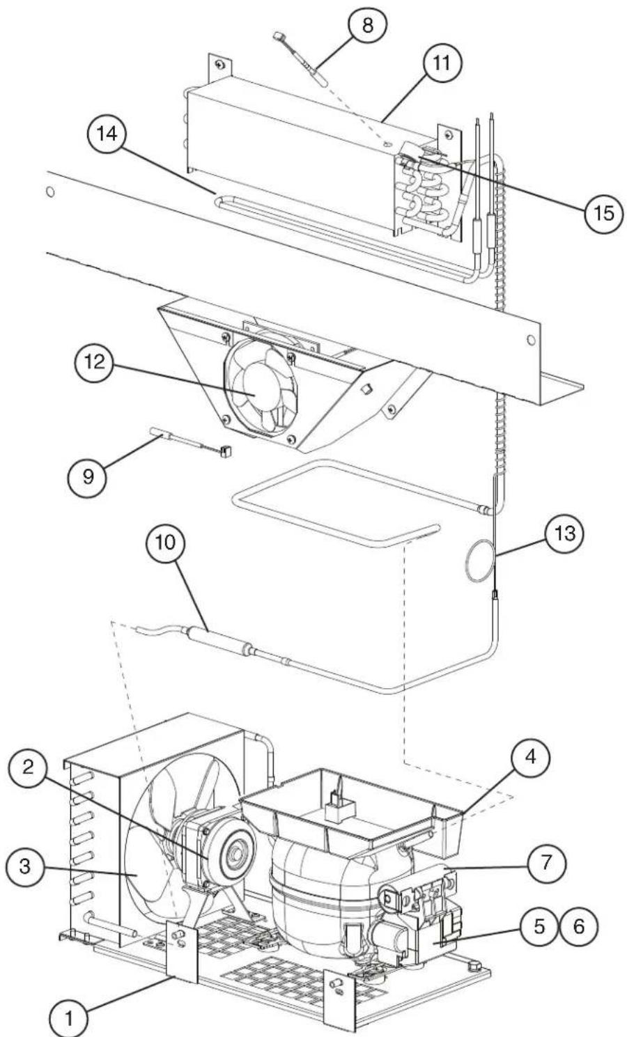 Hoshizaki CRMR60 - CRMR36 Undercounter, Worktop, and Prep Table - 1