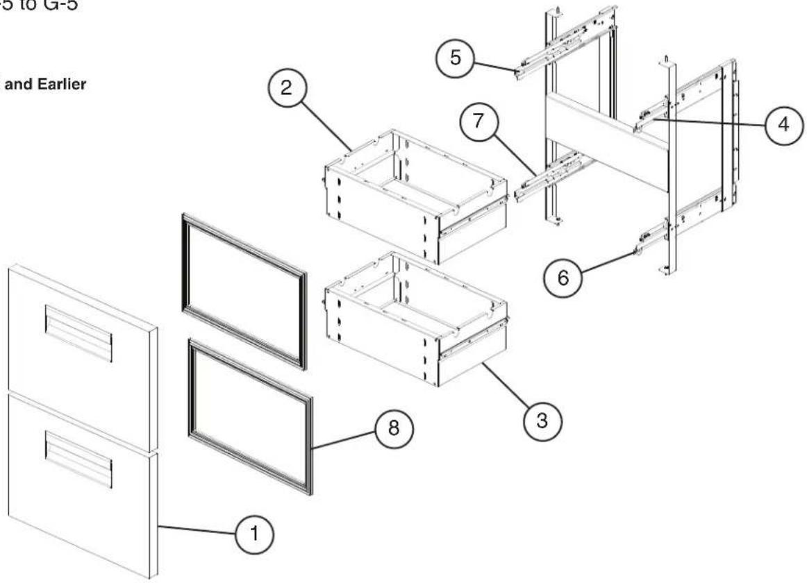 Hoshizaki CRMR60 - Undercounter, Worktop, Prep Table (-D)(-D2)(-D4)(-D6) - 1