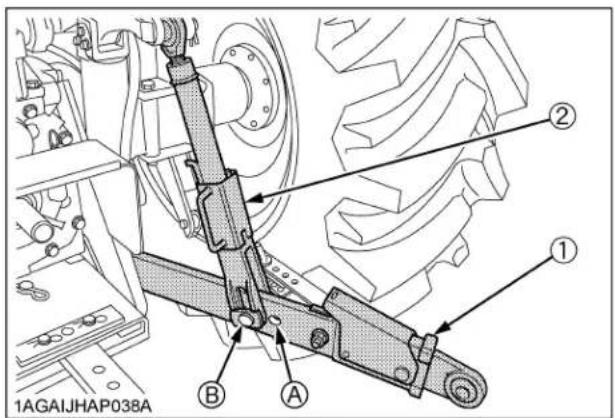 KUBOTA M5L-111RC - ■Selecting the holes of Lower Links - 1
