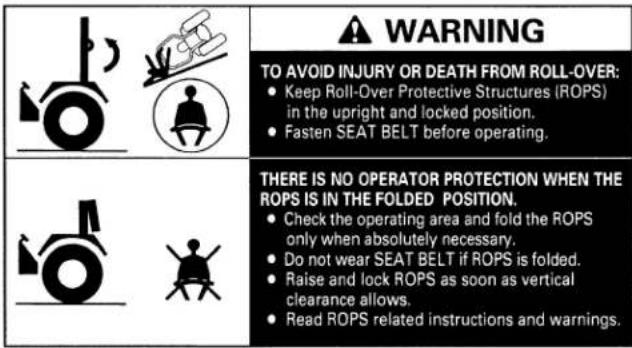 KUBOTA M5L-111RC - WARNING - 1