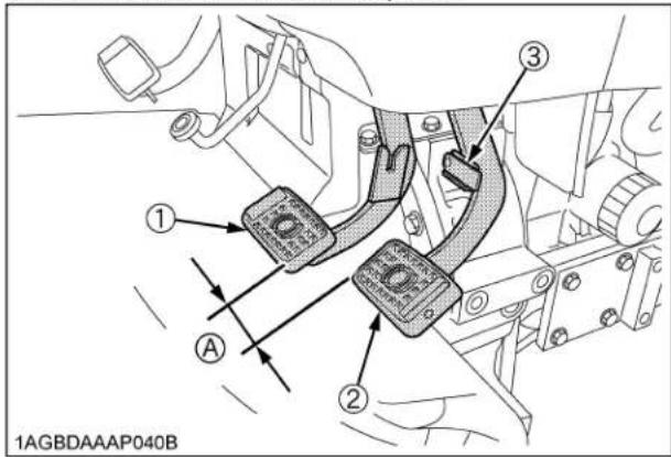 KUBOTA M5L-111RC - ◆ Checking the brake pedal stroke - 1