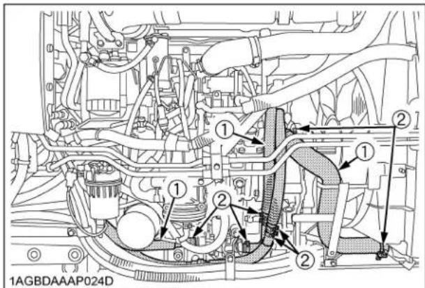 KUBOTA M5L-111RC - ■Checking Radiator Hose and Clamp - 2