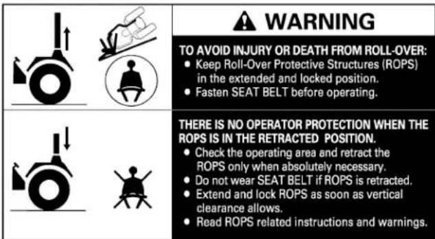 KUBOTA M5L-111RC - WARNING - 1