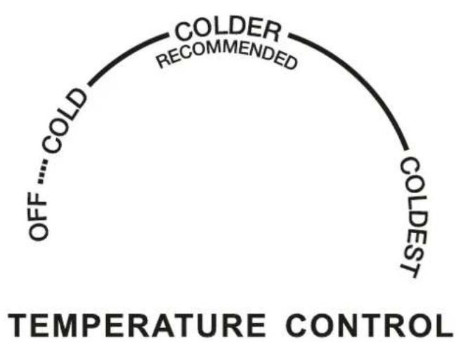 Seiki SC-360AU7TMS - FRIDGE COMPARTMENT TEMPERATURE SETTING - 1