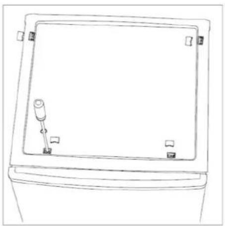 Seiki SC-360AU7TMS - REVERSING THE DOOR - 1