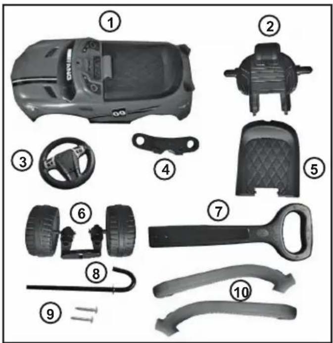 Chipolino Unicorn - MAIN PARTS - 1