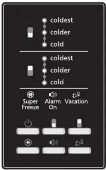 SAMSUNG RT41MCMT1 - Temperature control(Electronic model) / Hőmérséklet-beállítás (Elektronikus típus) - 1